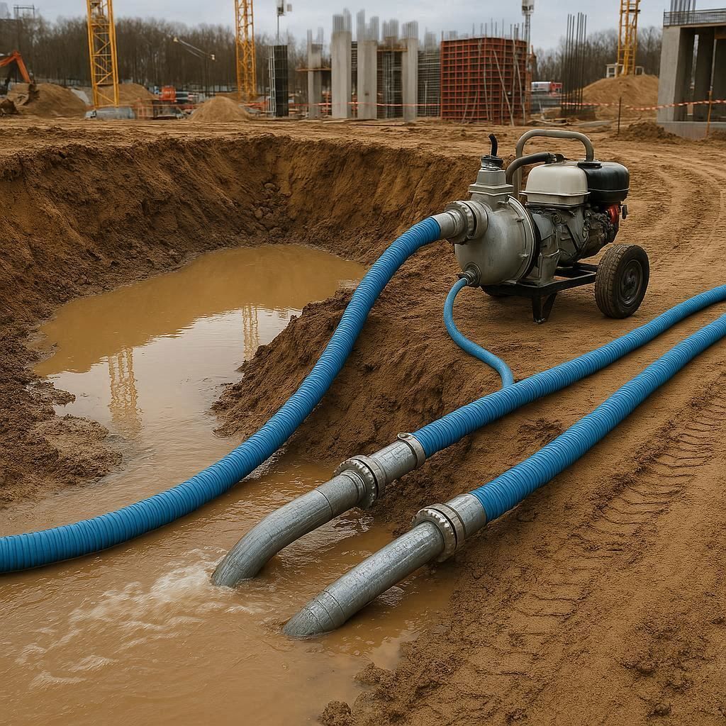 Водопонижение и осушение котлована в Жуковском