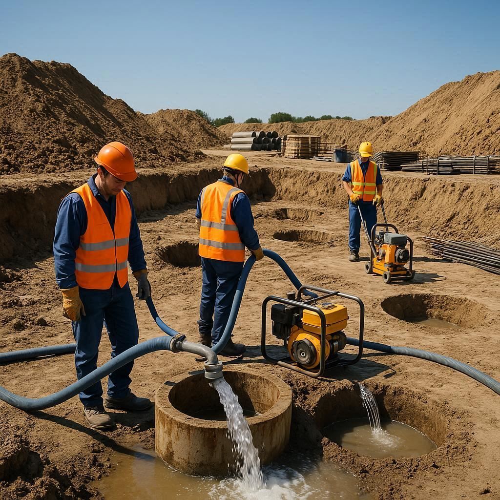 Глубинное водопонижение скважинами в Жуковском