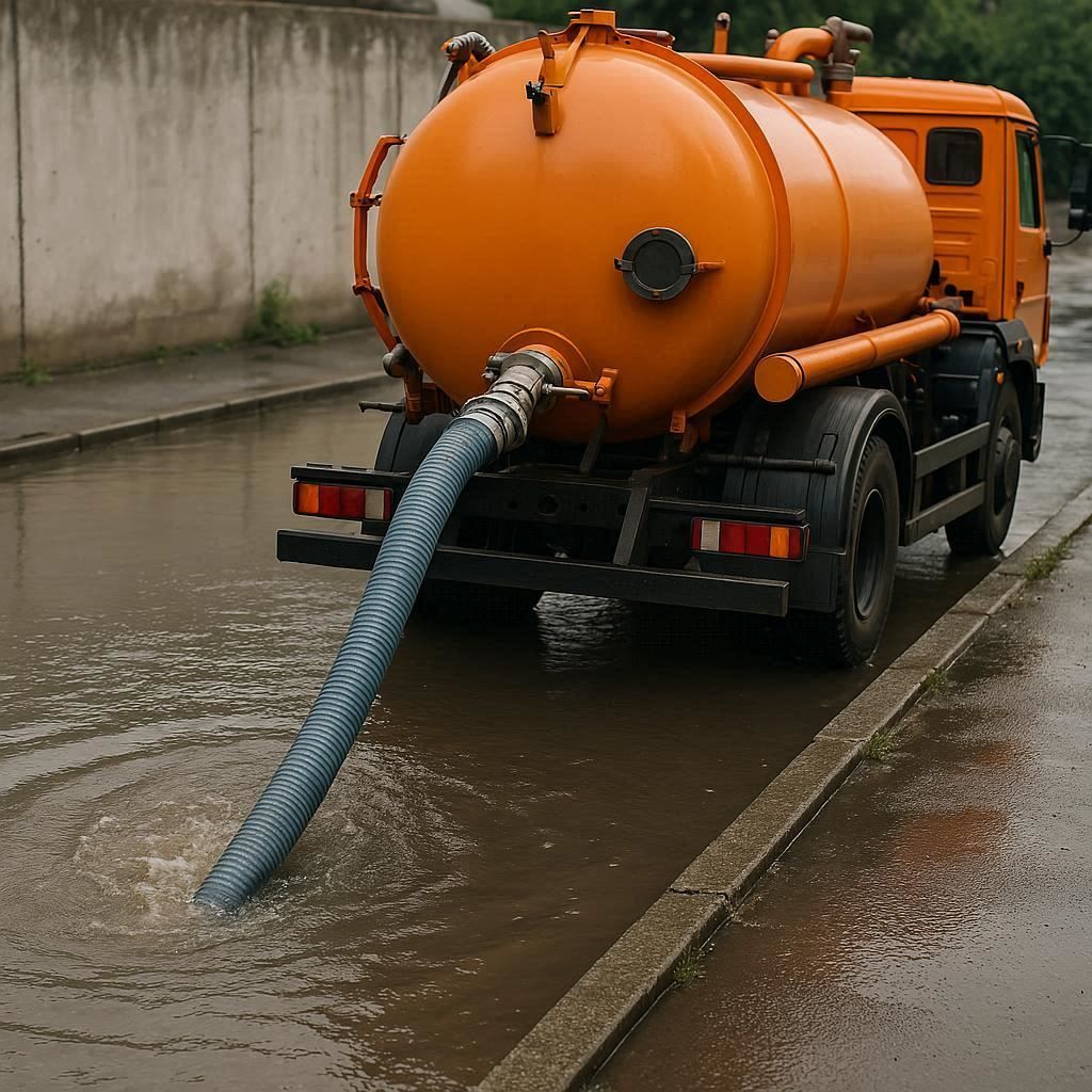 Откачка воды в Жуковском